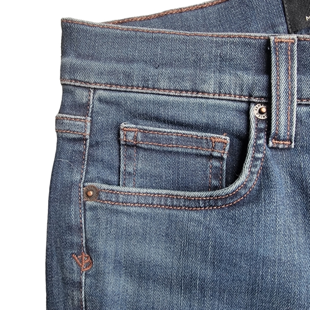 Veronica Beard Debbie High-Rise Button Fly Fray Hem Skinny Jeans Laguna … - Picture 10 of 16